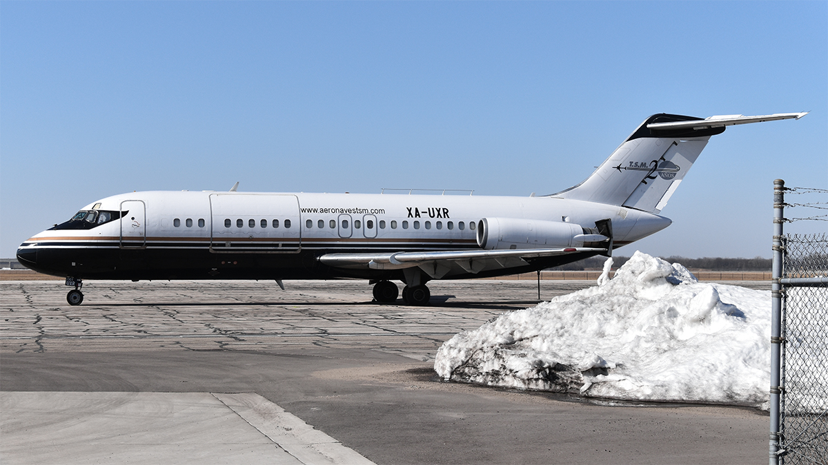 Full size: Aeronaves TSM DC-9-15 XA-UXR at Willow Run Airport